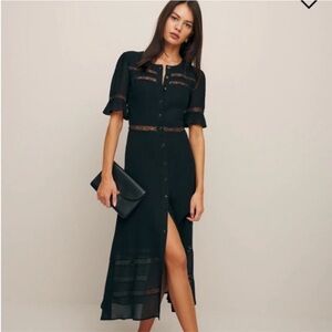 COPY - Reformation Woodson Dress - Black